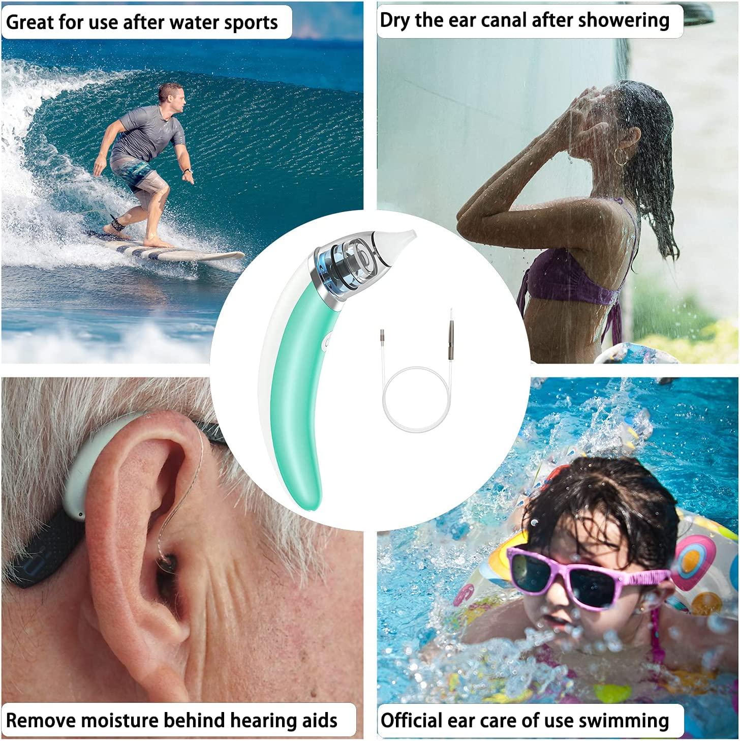 Electric Ear Wax Remover Kit Strong Suction Ear Dryer for Swimmers