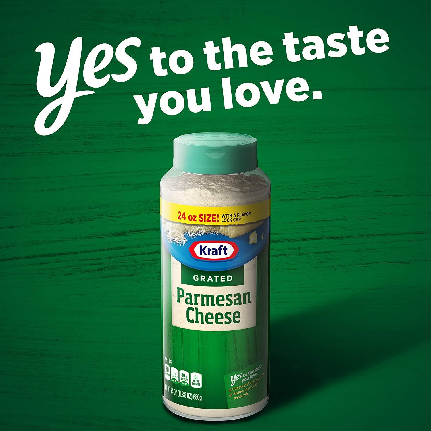 Kraft Parmesan Grated Cheese (24 oz Shaker) 1.5 Pound (Pack of 1)