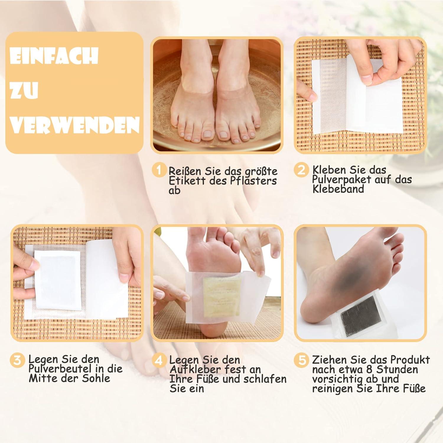 Detox Foot Pads - 100 Bamboo Vinegar Cleansing Pads for Stress Relief &  Better Sleep | Promotes Blood Circulation & Relieves Tiredness | Buy Now  with Express International Delivery | GoSupps.com