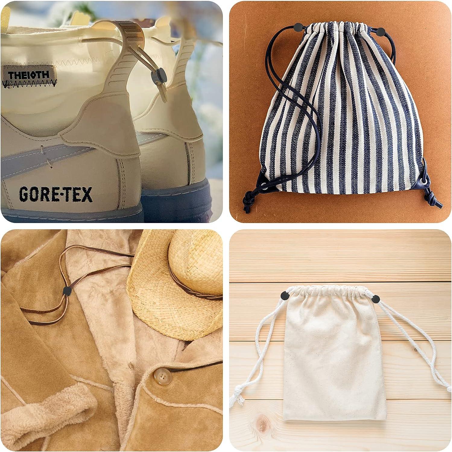 60pcs Cord Locks for Drawstrings Heavy Duty Metal Cord Lock Stopper ...