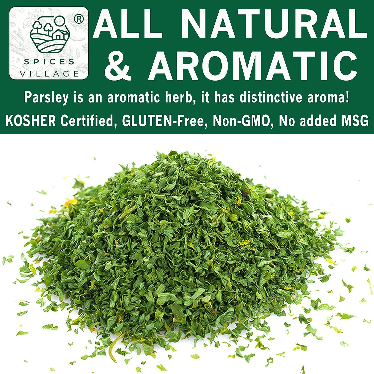 Dried Parsley Flakes 1.7oz Kosher Certified, Gluten Free, Non GMO
