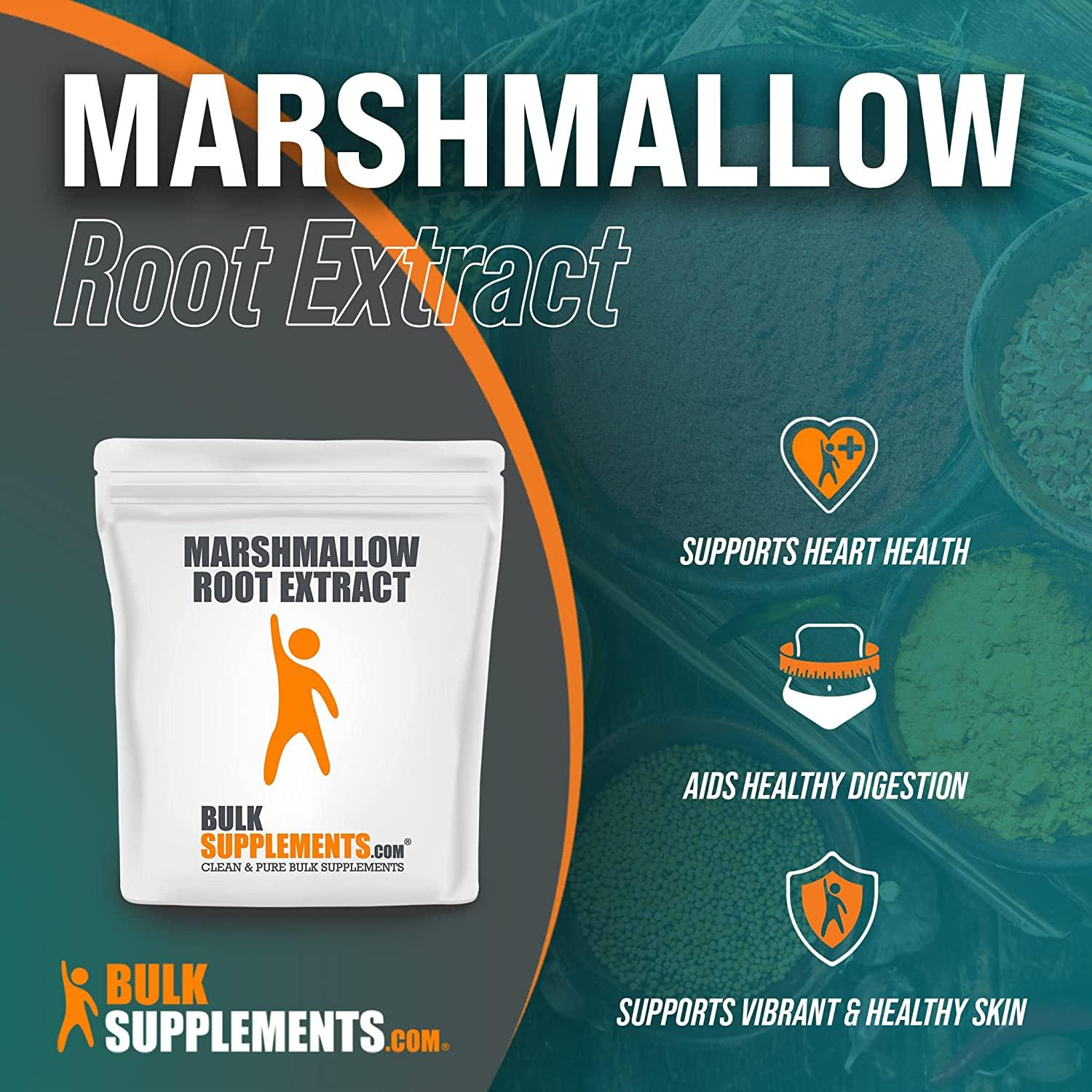  Marshmallow Root Extract Powder - Lung Support  Supplement - Root Powder for Hair - Marshmallow Root Powder - Marshmallow  Extract (100 Grams  oz)  Ounce (Pack of 1)