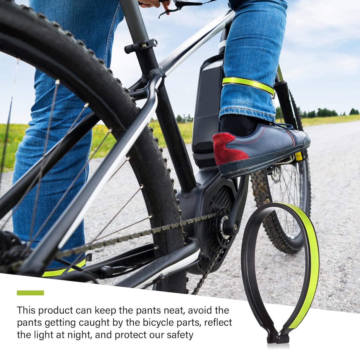 Buy Geosar Reflective Bike Pants Clips Elastic Ankle Tapes for Men