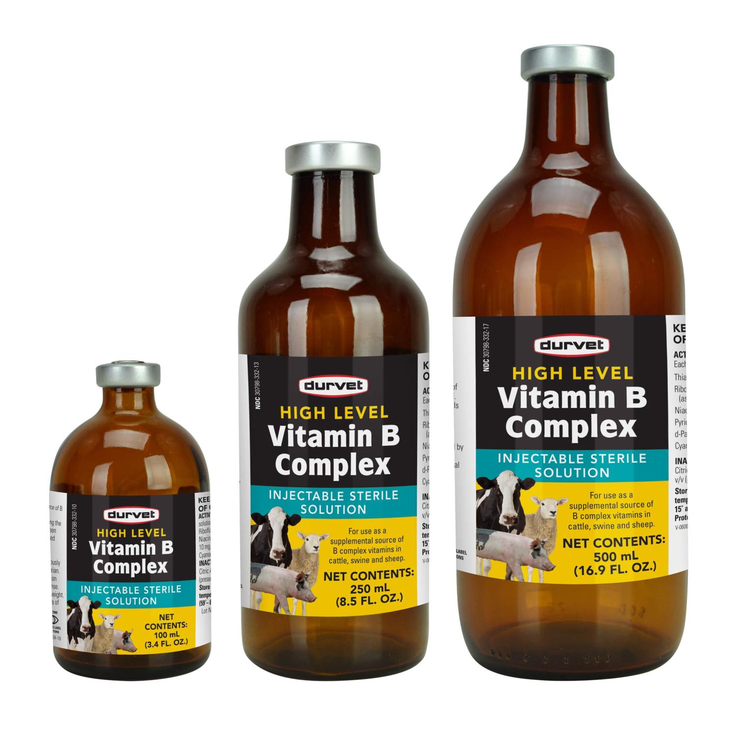 Durvet 063404 High Level Vitamin B Complex Yellow.500Ml