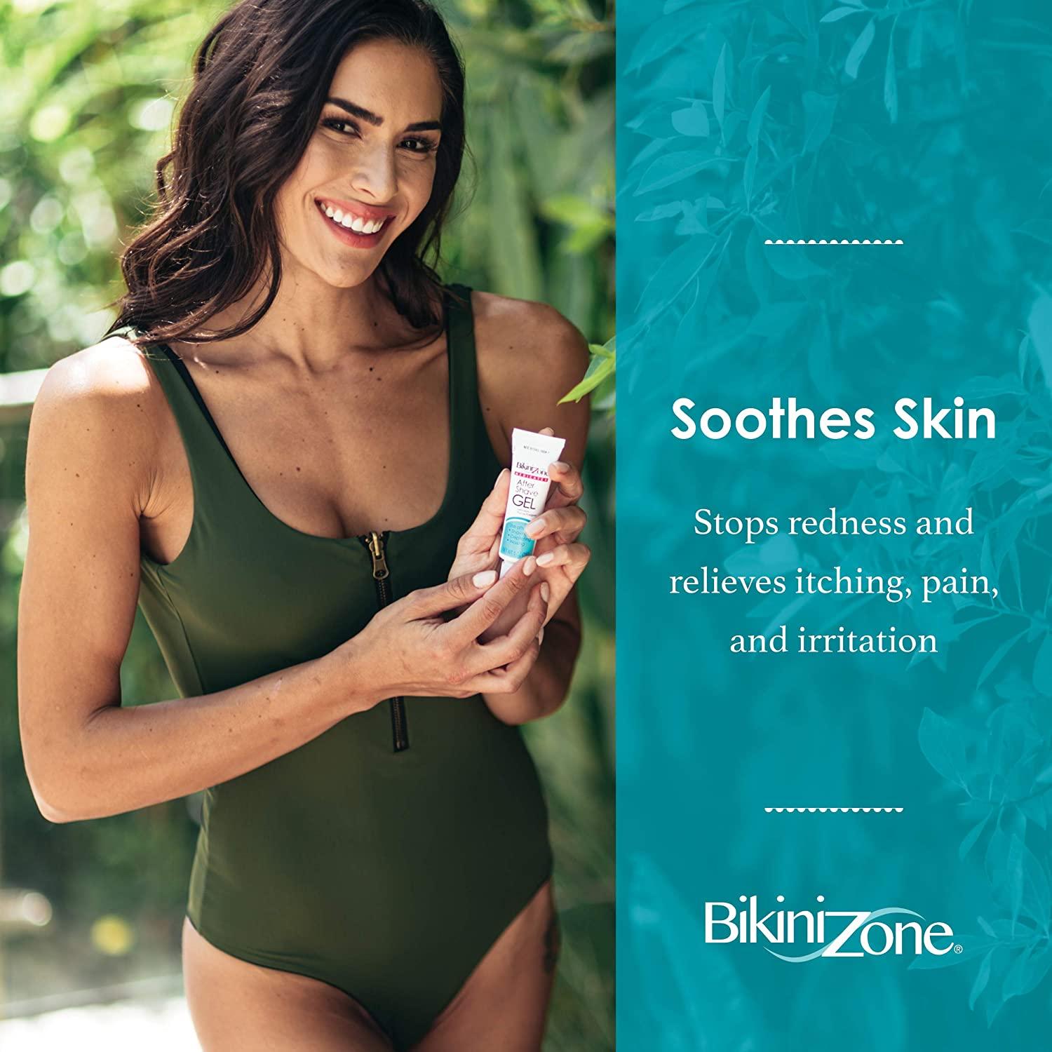 Bikini Zone Medicated After Shave Gel Instantly Stop Shaving Bumps