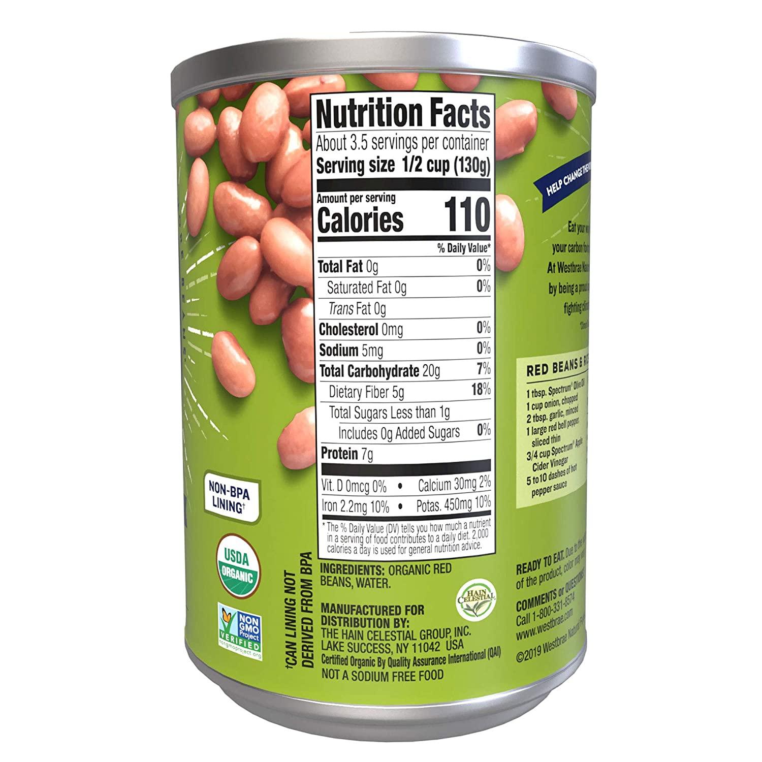 Westbrae　Kidney　Beans　Natural　15　12　Westbrae　Organic　Foods　of　oz.　Case