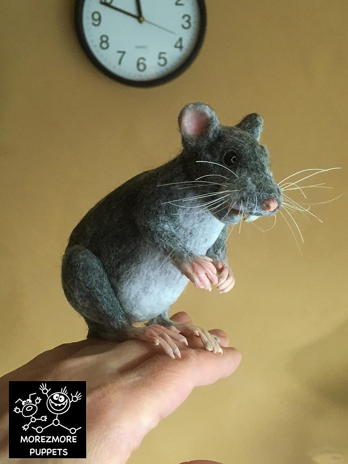 Real Horse Hair Grey for Needle Felting Whiskers MOREZMORE