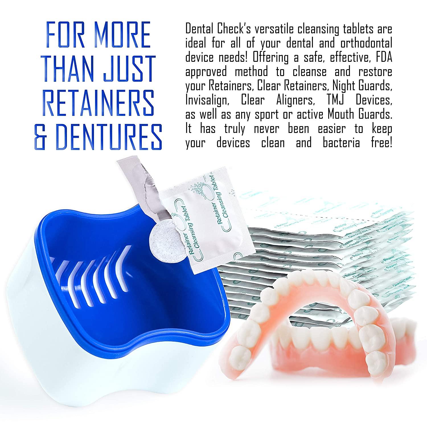 Retainer and Denture Cleaner 90 Tablets, 3 Month Supply Cleaning