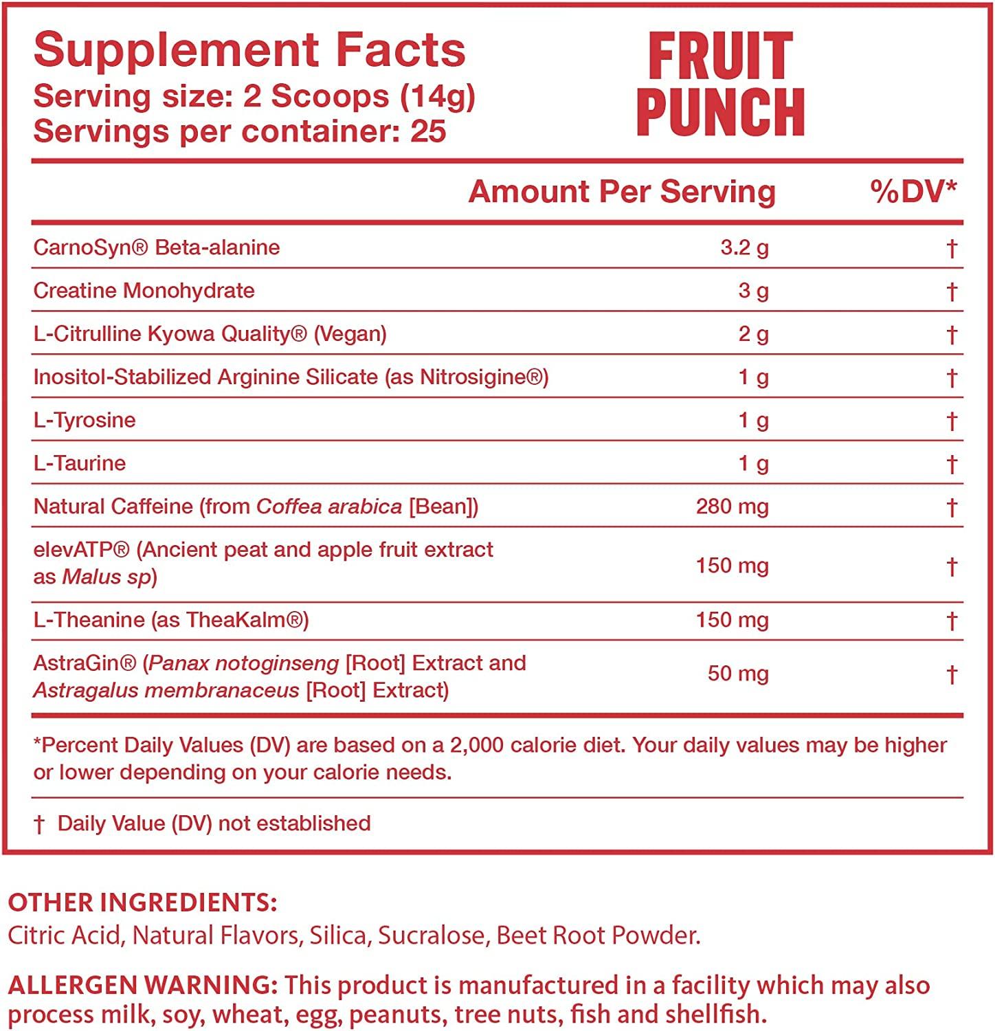 EVERTRAIN PRE Premium Clean Pre Workout Powder with Natural Flavors