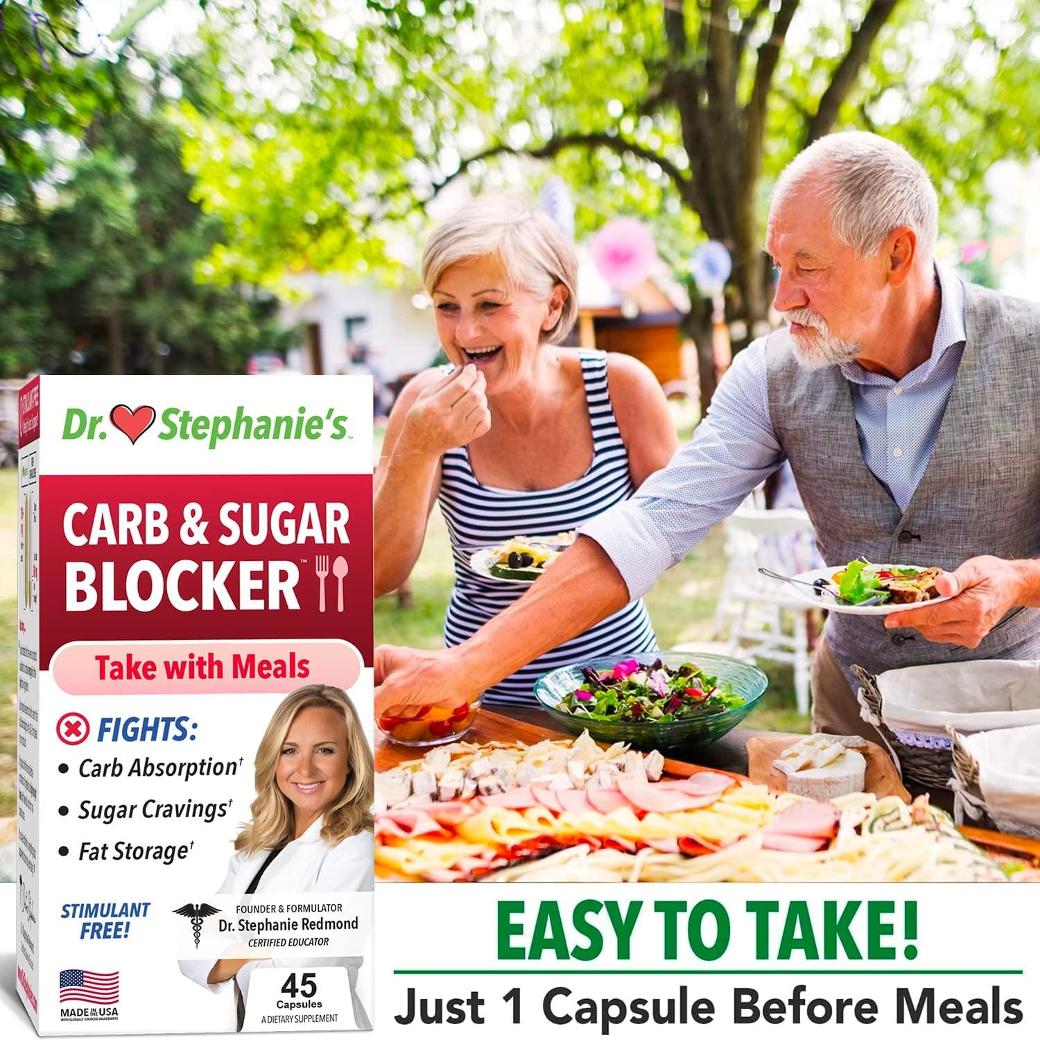 Dr. Stephanie's Mealtime Carb & Sugar Blocker Reduce Digested Carbs