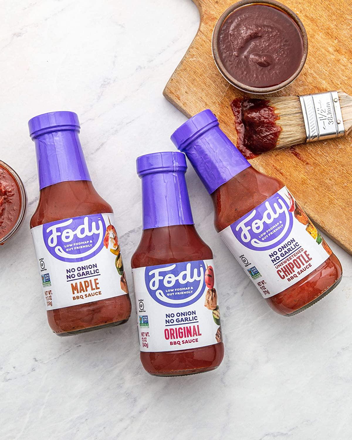Fody Foods Maple BBQ Sauce Low FODMAP Certified Gut Friendly, No