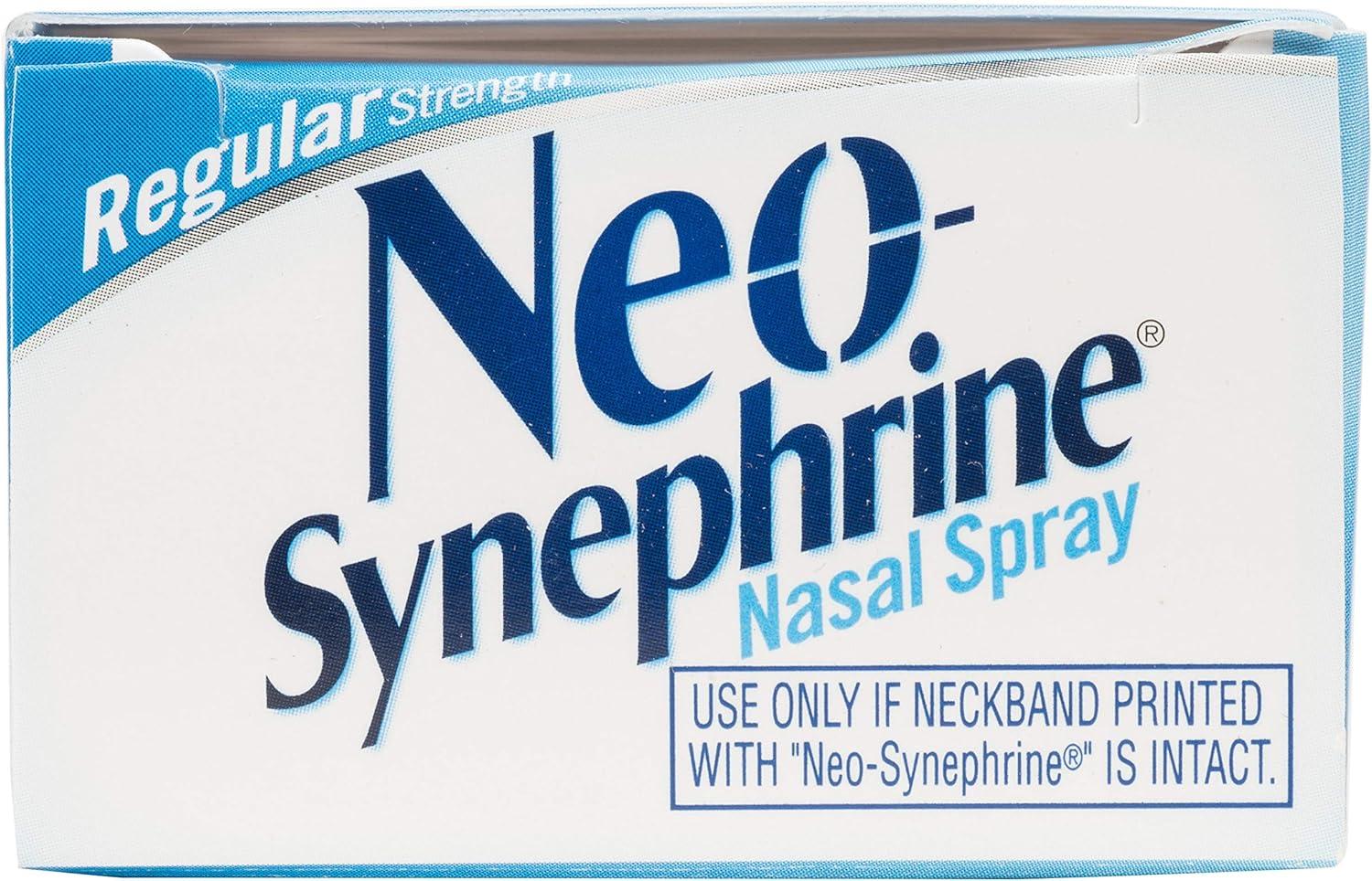 Neosynephrine Nasal Spray for Cold & Sinus Relief Regular Strength 0.5