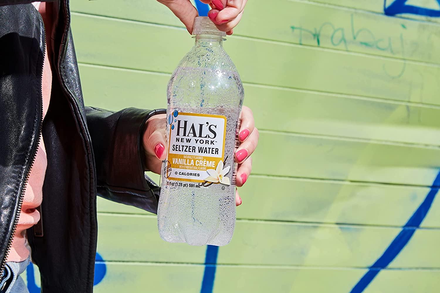 Hal's New York Seltzer Carbonated Vanilla Cream Flavored Sparkling
