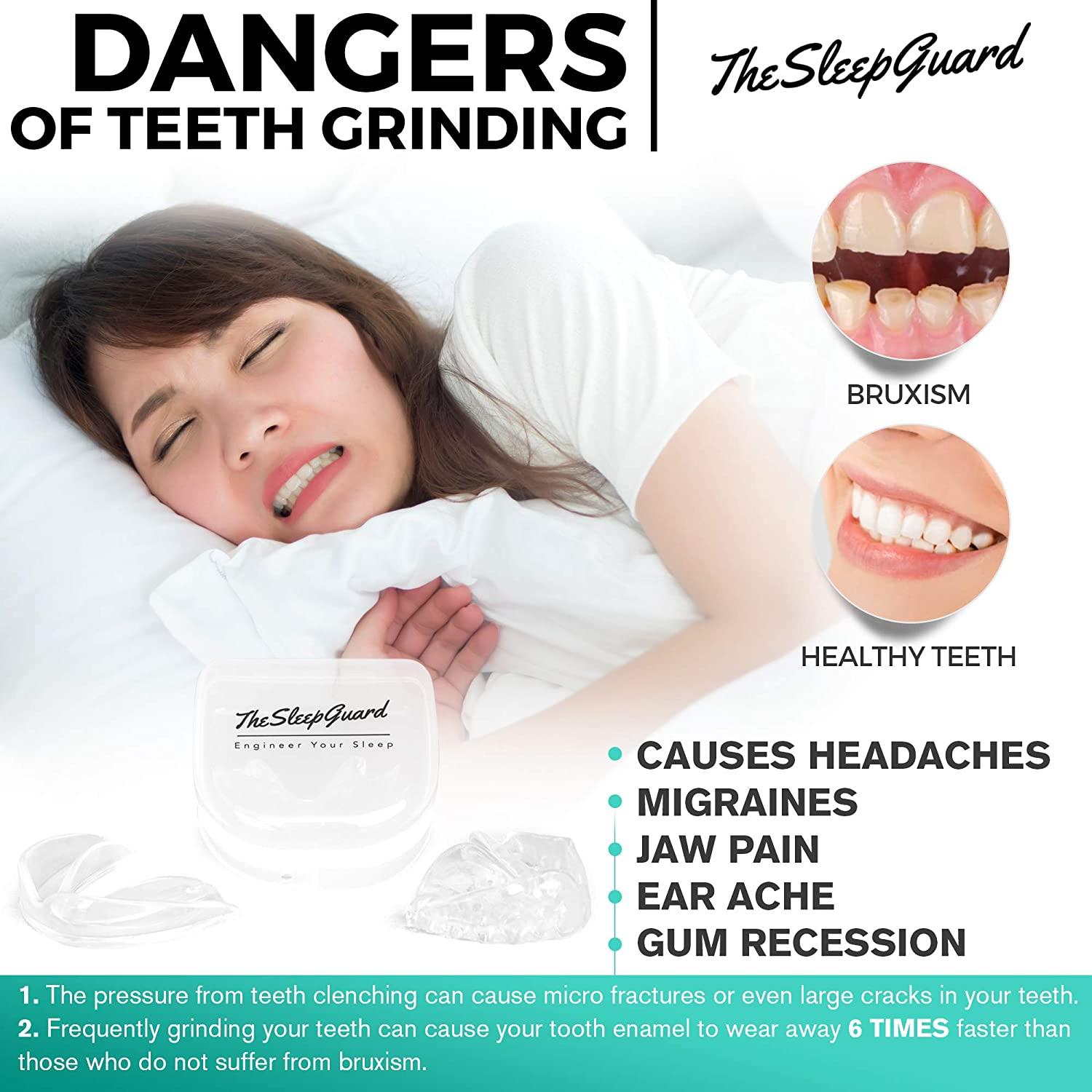 TheSleepGuard Mouth Guard for Clenching Teeth at Night [Pack of 4] Best Night Guards for Teeth