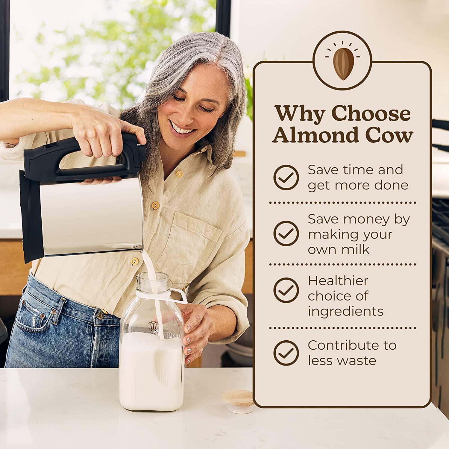 Almond Cow Almonds for Homemade Almond Milk Raw, Flash Steam Pasteurized Almonds 3lbs