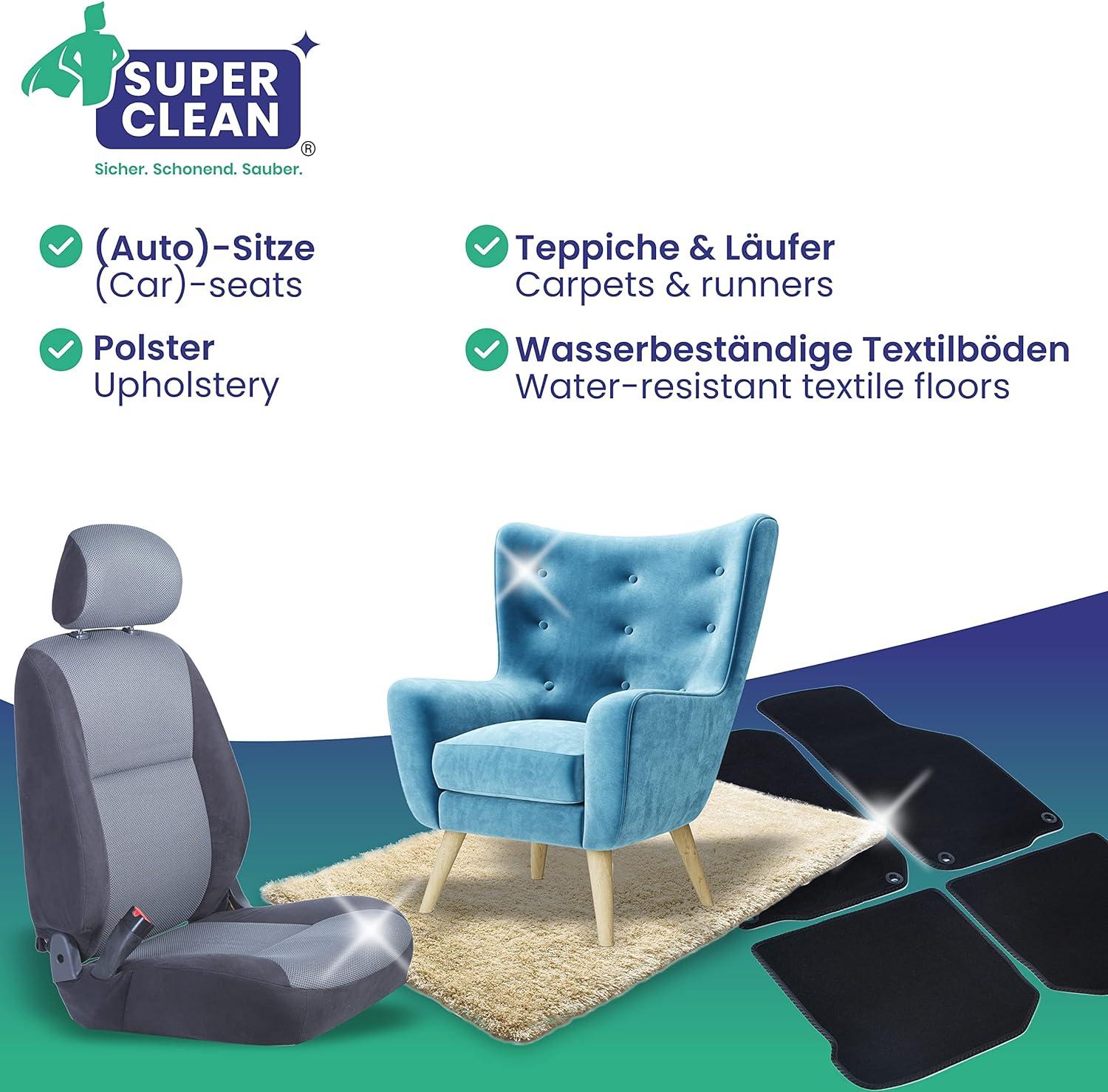 Super Clean Carpet & Upholstery Deep Clean Concentrate - 500ml for All ...