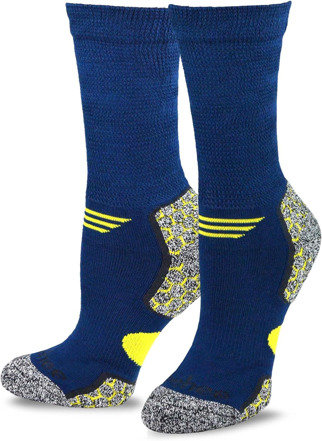 TeeHee Bamboo Cushion Crew Diabetic Socks Large Multipack (6 pairs