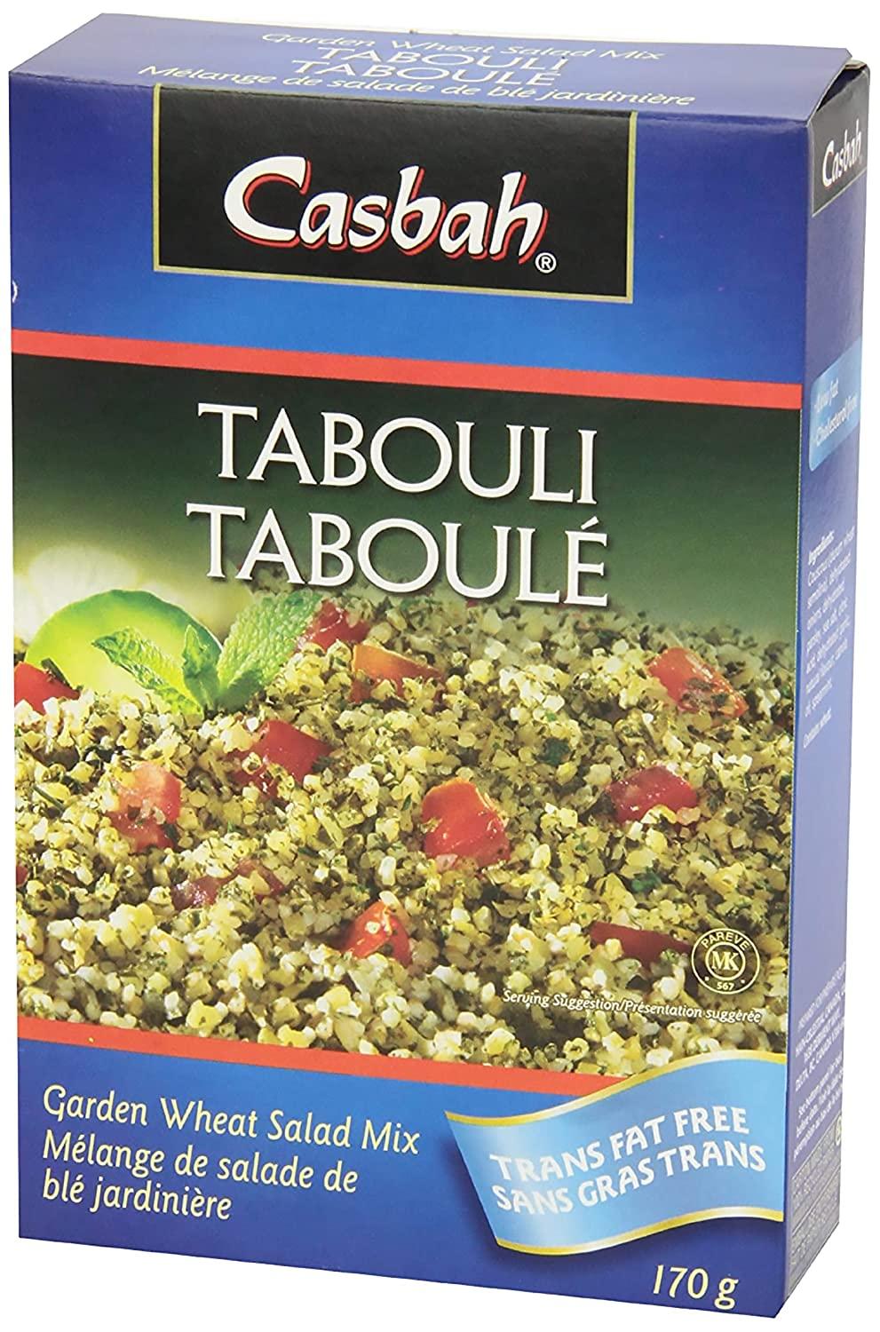 Casbah Tabouli Wheat Salad Mix Authentic Grains, 6 oz (Pack of 12)