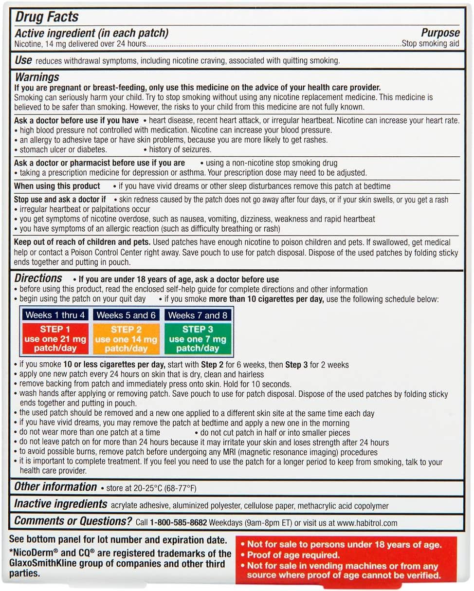 Rite Aid Nicotine Transdermal System Patch, Step 2, 14mg 14 ct