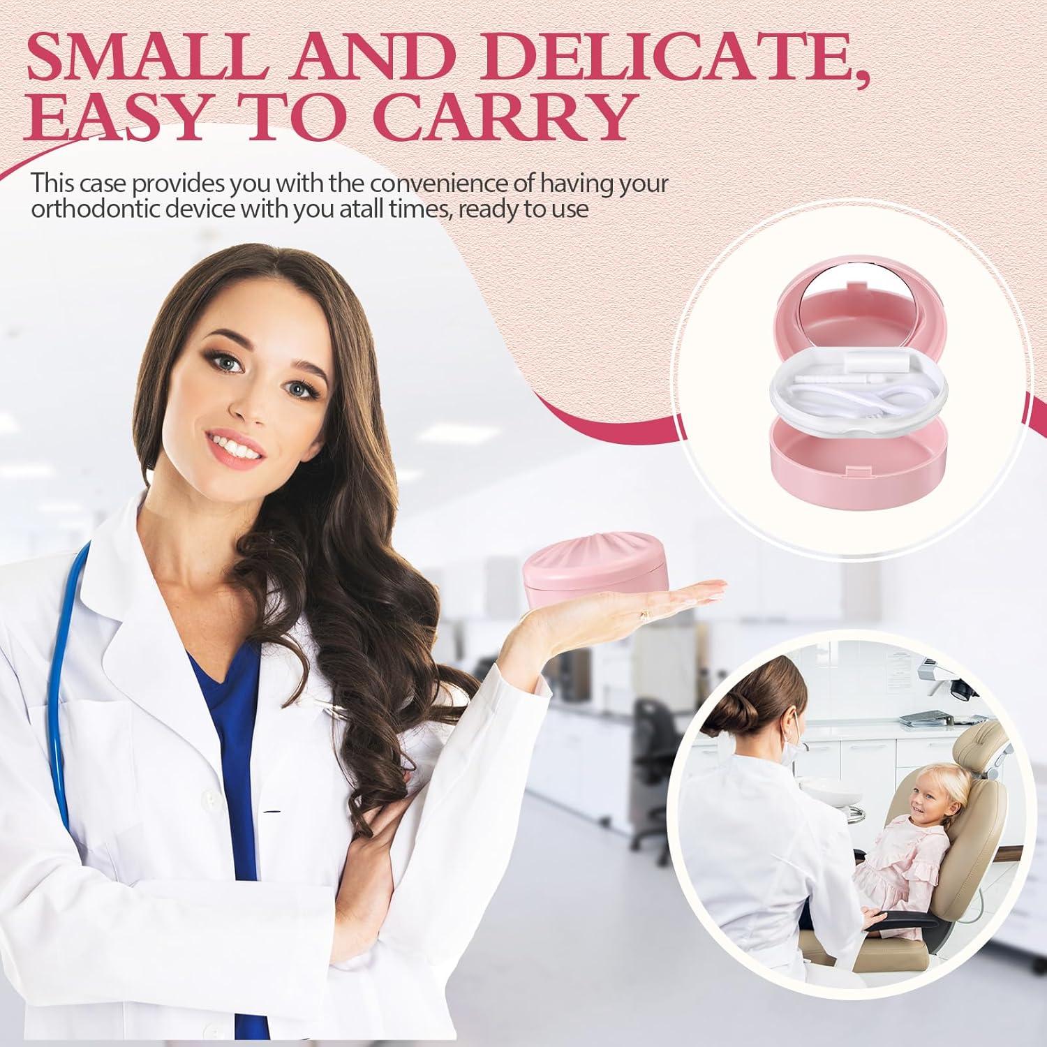 Multifunctional Retainer Case With Cleaning Brush And Chewies Equipped - View #12