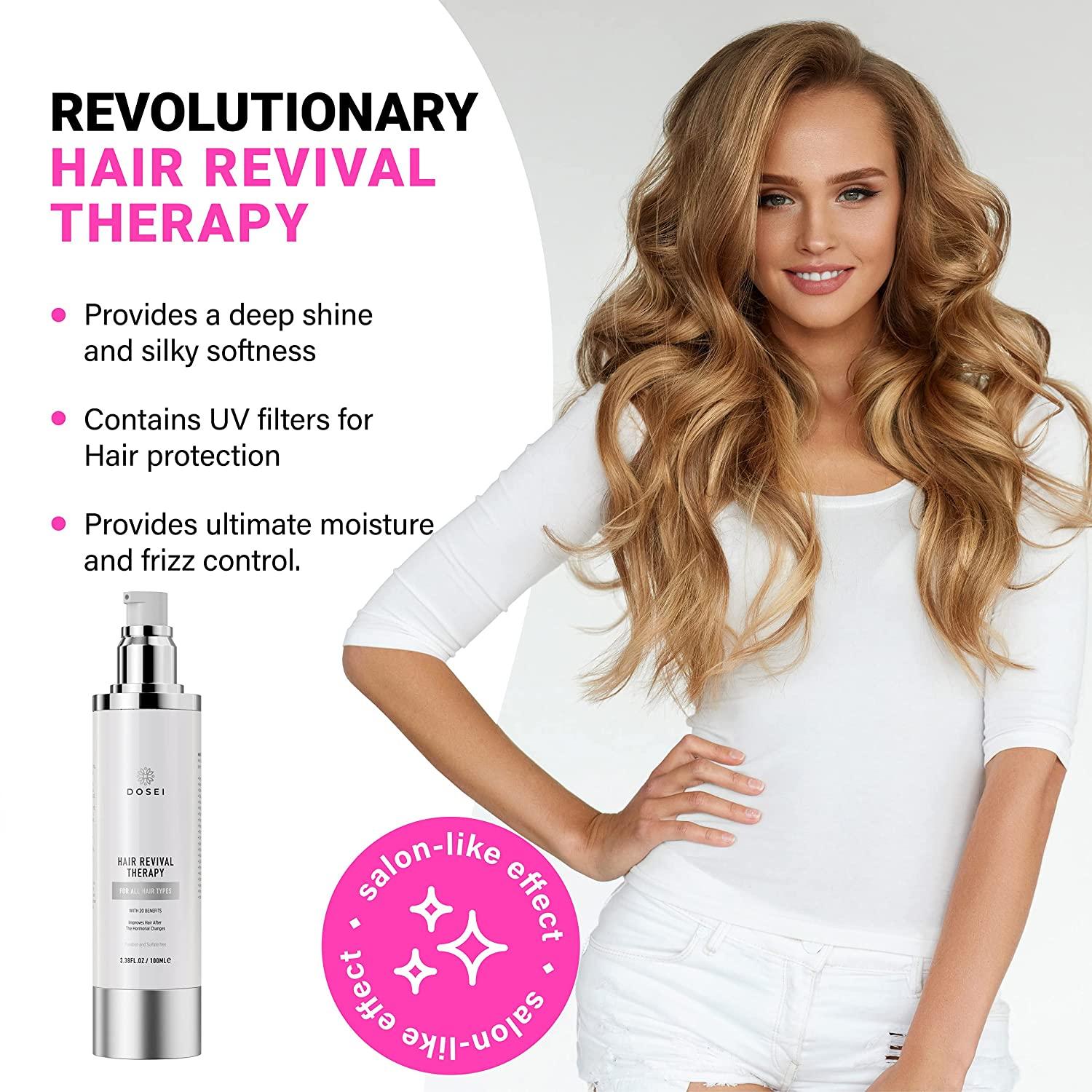 Damaged Hair Treatment Repairing - Split Ends Hair Treatment, Smoothing Hair  Serum for Frizzy and Damaged Hair, Leave in Conditioner Treatment for Glossy,  Silky, Shiny Hair
