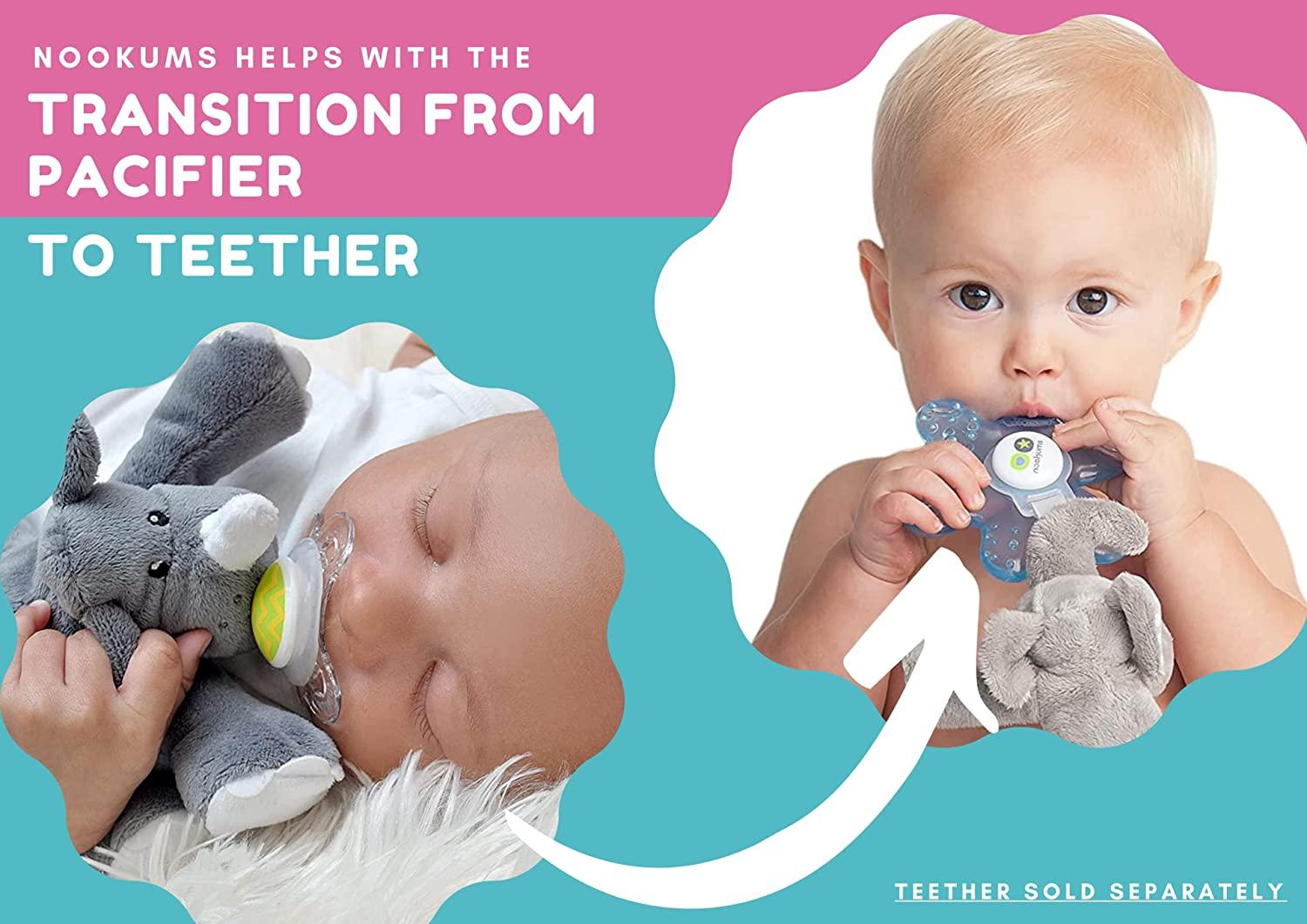 Nookums PaciPlushies Buddies Retriever Pacifier Holder Adapts to