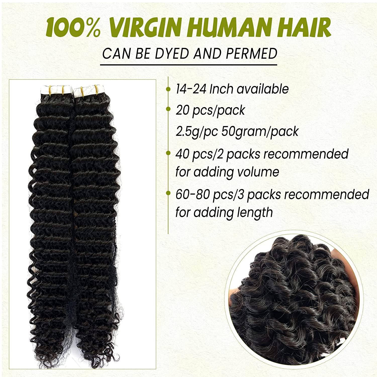 Tape in hair top extensions 80 pieces