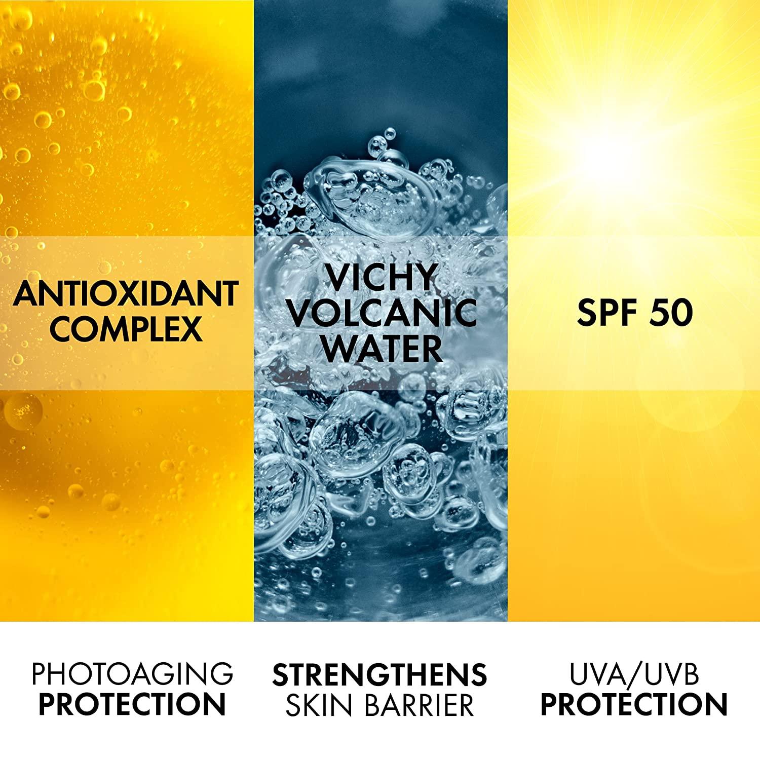 Vichy Capital Soleil Face Sunscreen SPF 50 Anti Aging Sunblock with