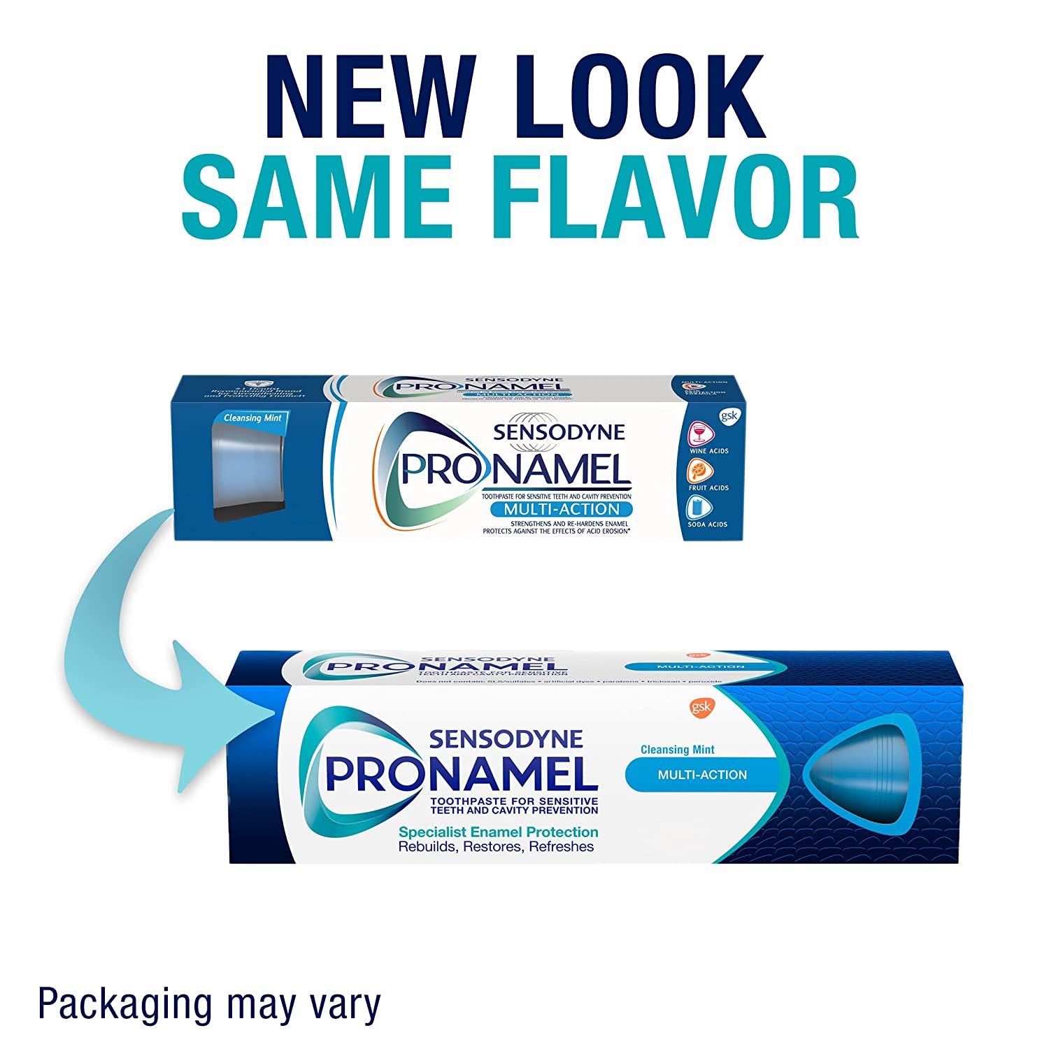 Sensodyne Pronamel MultiAction Enamel Toothpaste Cleansing Mint, 4oz