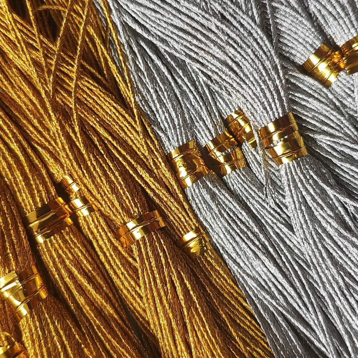 levylisa 24 Skeins Metallic Embroidery Thread Embroidery Floss