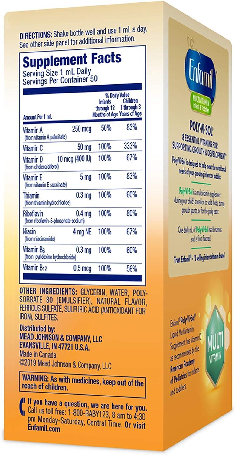 Enfamil Prenatals & Baby Vitamin PolyViSol with Iron Multivitamin