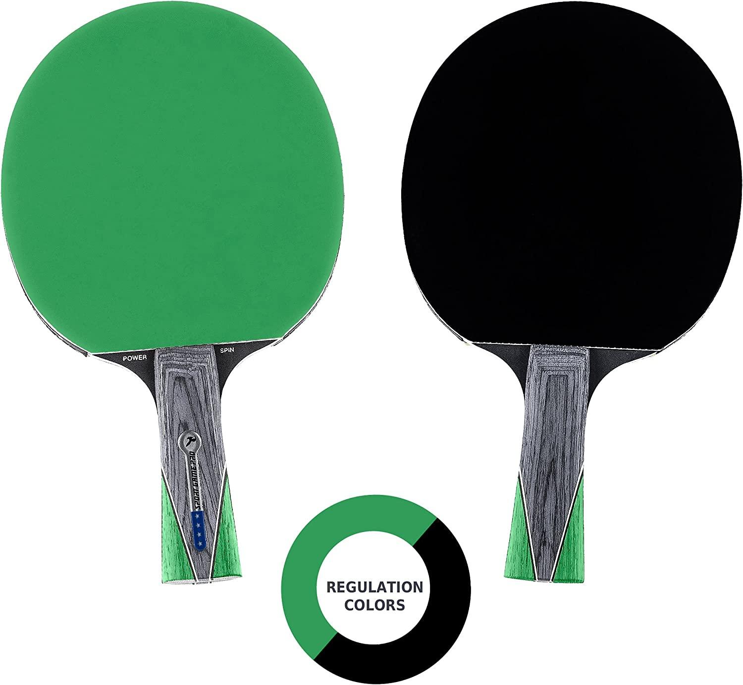 Ping Pong Paddle with Killer Spin + Case for Free Professional Table Tennis Racket for