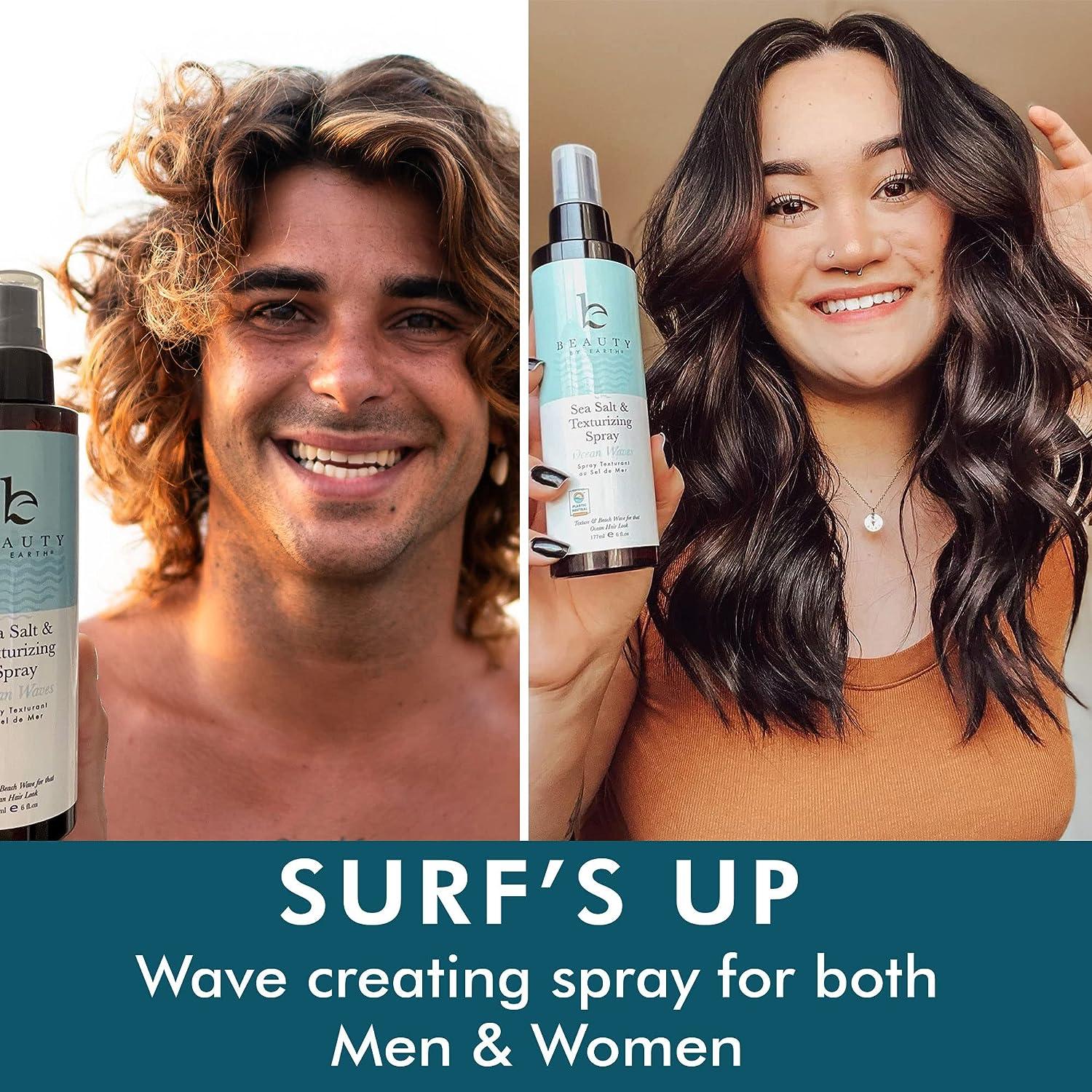 Sea Salt Spray for Hair Men & Women - Dry Texture Spray for Hair, Hair  Texturizer Wavy Hair Products, Texturizing Spray & Volumizing Spray, Hair  Texture Spray, Curl Spray, Beach Waves Spray