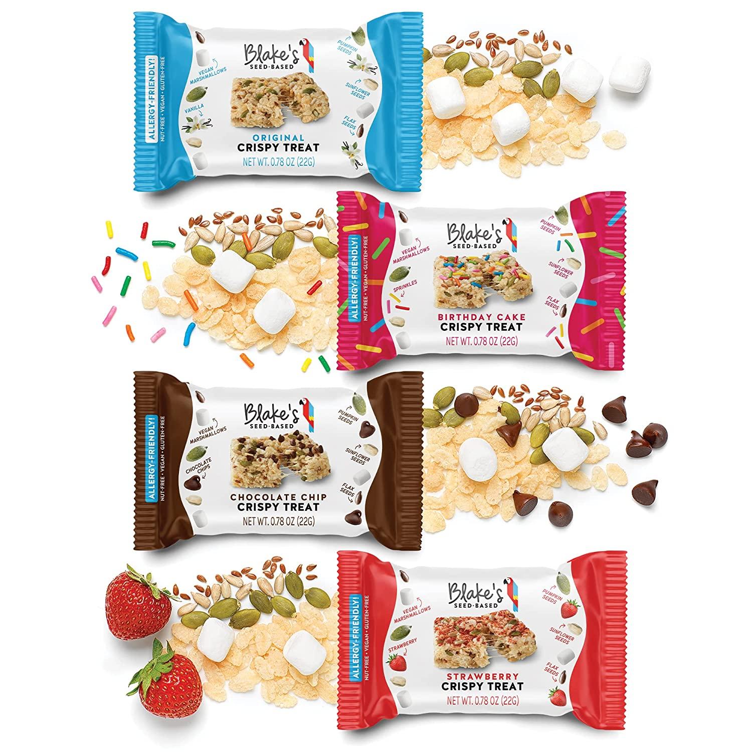 Blake’s Seed Based Crispy Treats Chocolate Chip (24 Count), Nut Free, Gluten Free, Dairy Free