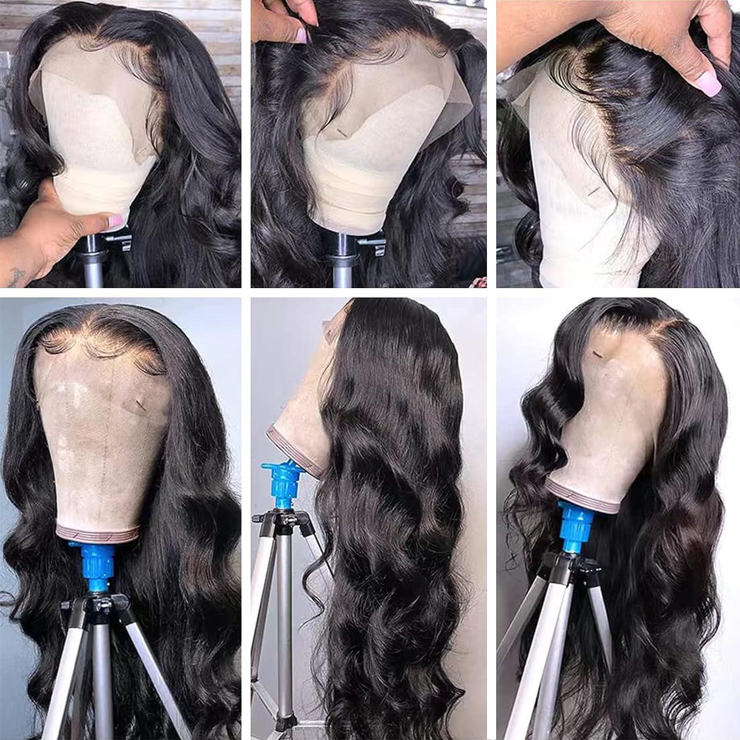  13x6 Lace Front Wigs Human Hair Pre Plucked 180 Density 26  Inch HD Body Wave Lace Front Wigs Human Hair 10A Frontal Wigs Human Hair  wigs for Women Glueless Wigs