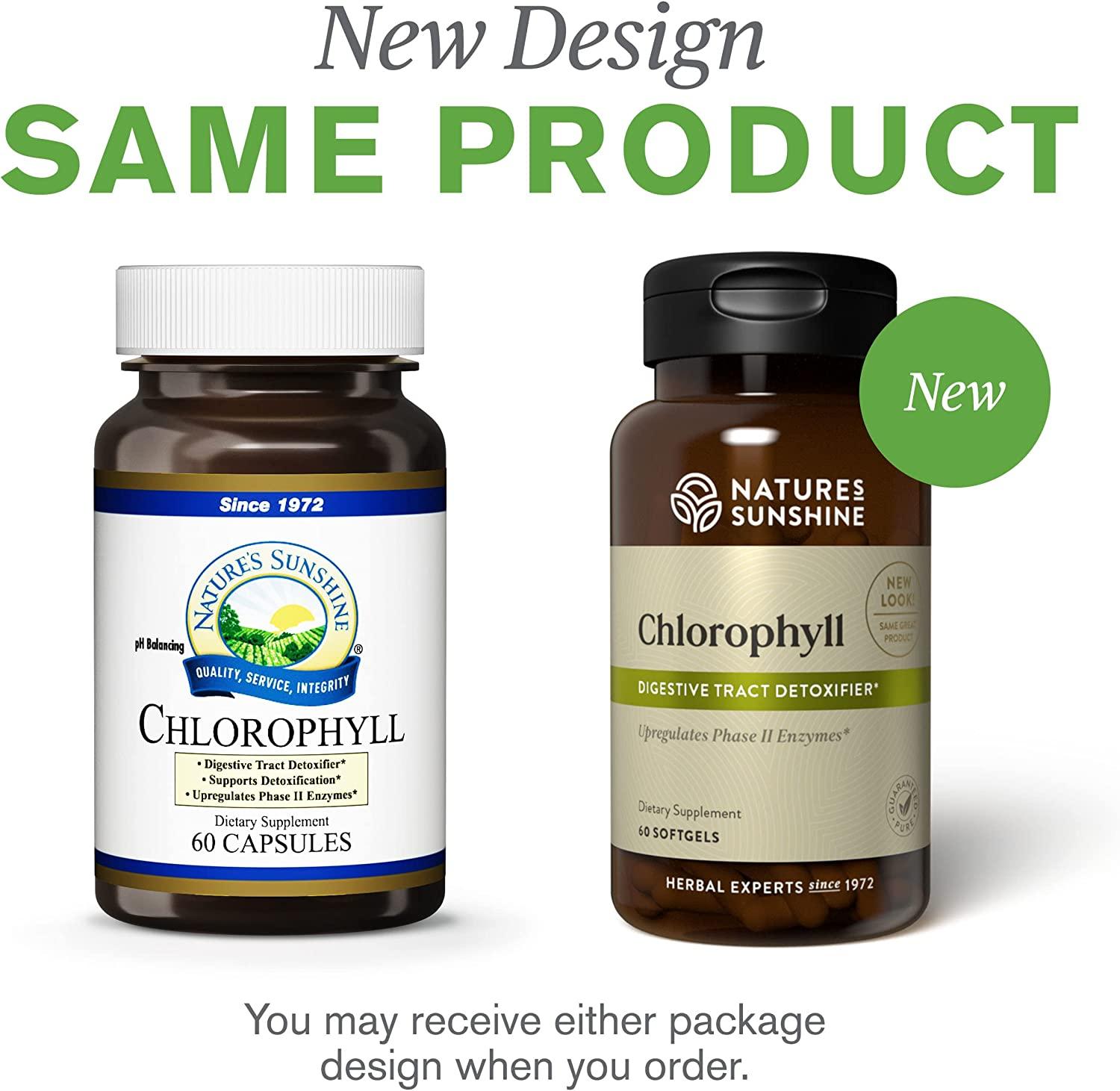 Nature's Sunshine Chlorophyll 60 Softgel Capsules