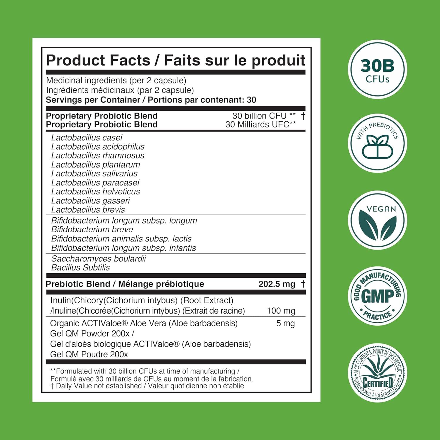 Univera Probiotics for Women Probiotics and Prebiotics 30 Billion CFUs with  Organic Aloe Vera -14 Strains Digestive Enzymes for Adults - Vegan  AloeBiotics 60ct. | Buy Now with Express International Delivery |  GoSupps.com