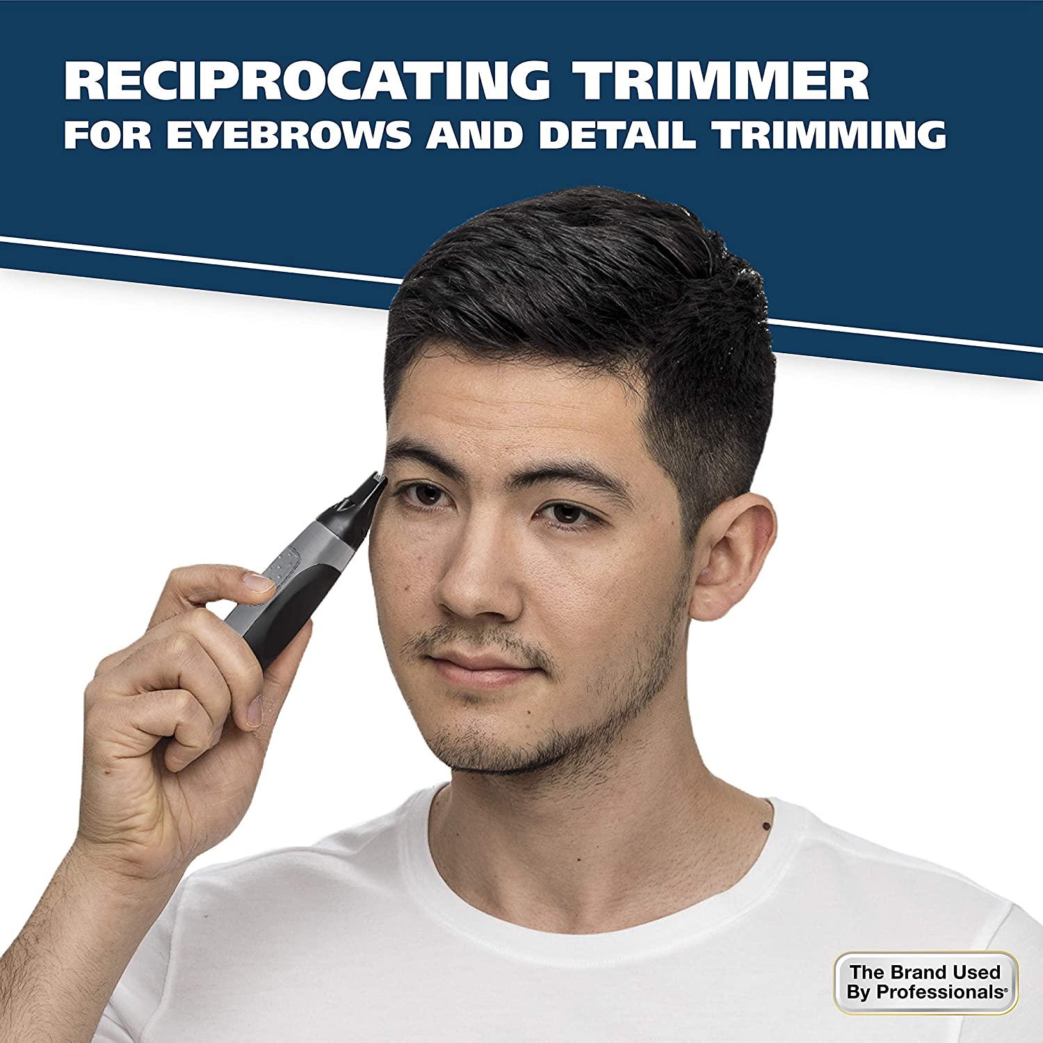 Wahl Lithium Powered Lighted Ear Nose Brow Trimmer Painless Eyebrow