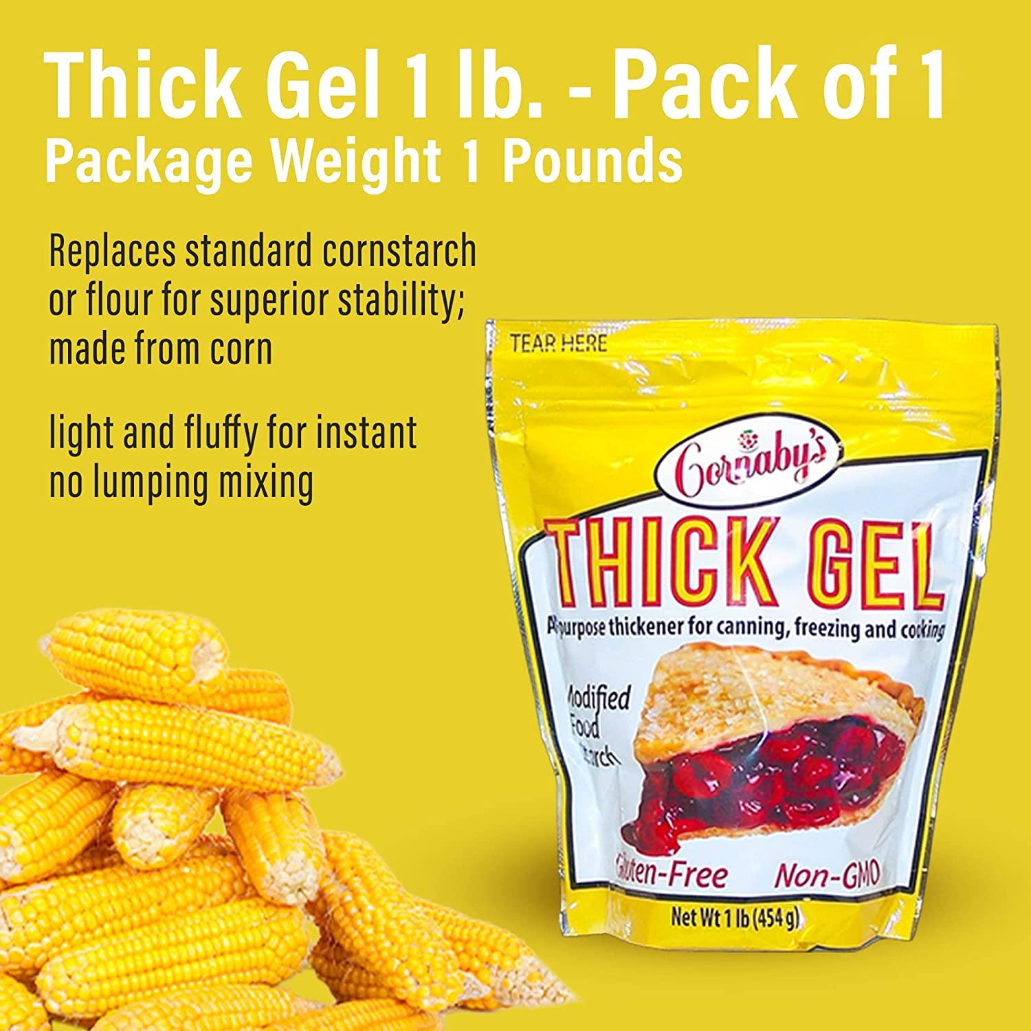 Cornabys Thick Gel 1 lb. (Pack of 1) Premium Waxy Maize Starch, 2x