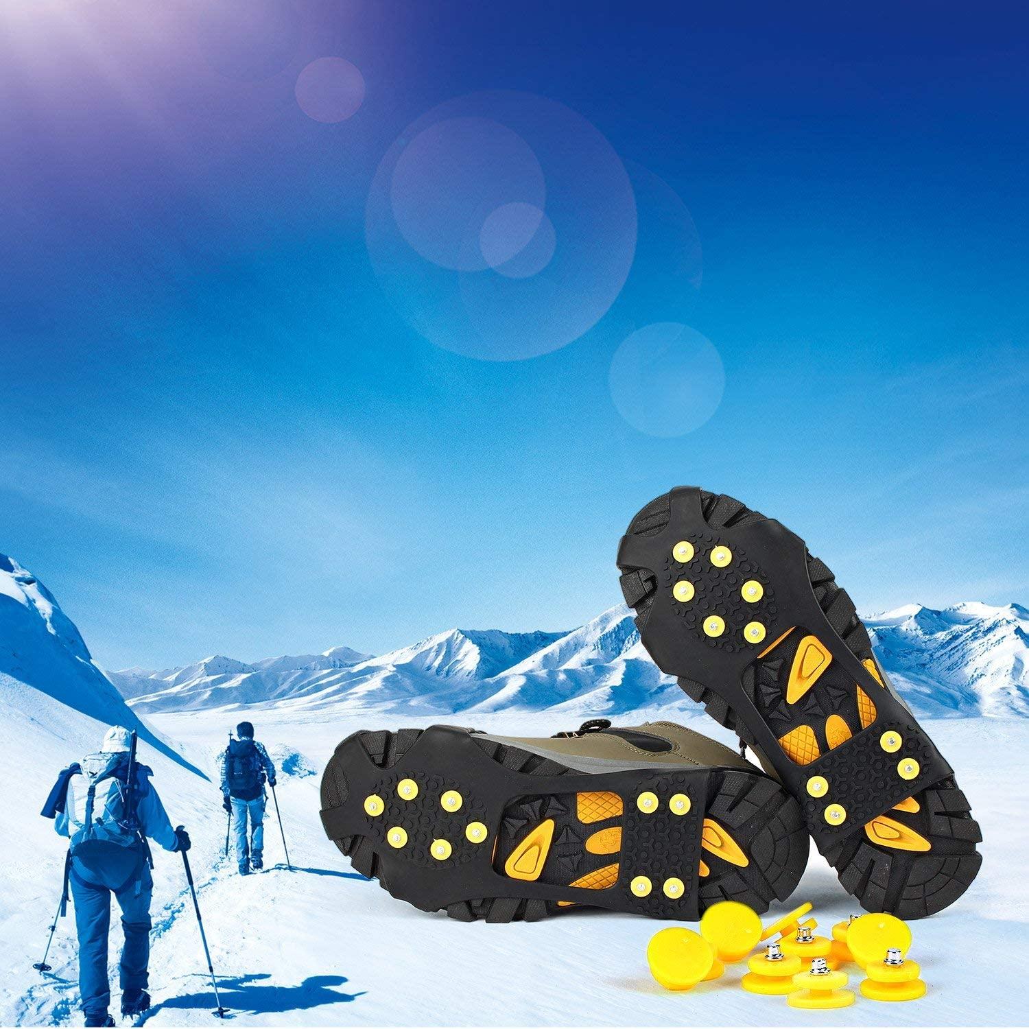 Anti Slip Crampon Snowshoe 19-Teeth Ice Grips Anti-Slip Snow Shoe