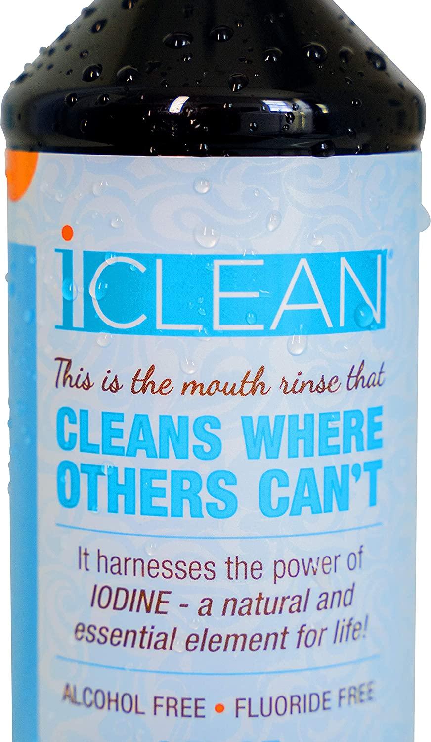 iCLEAN FluorideFree AlcoholFree Mouthwash with Iodine Power
