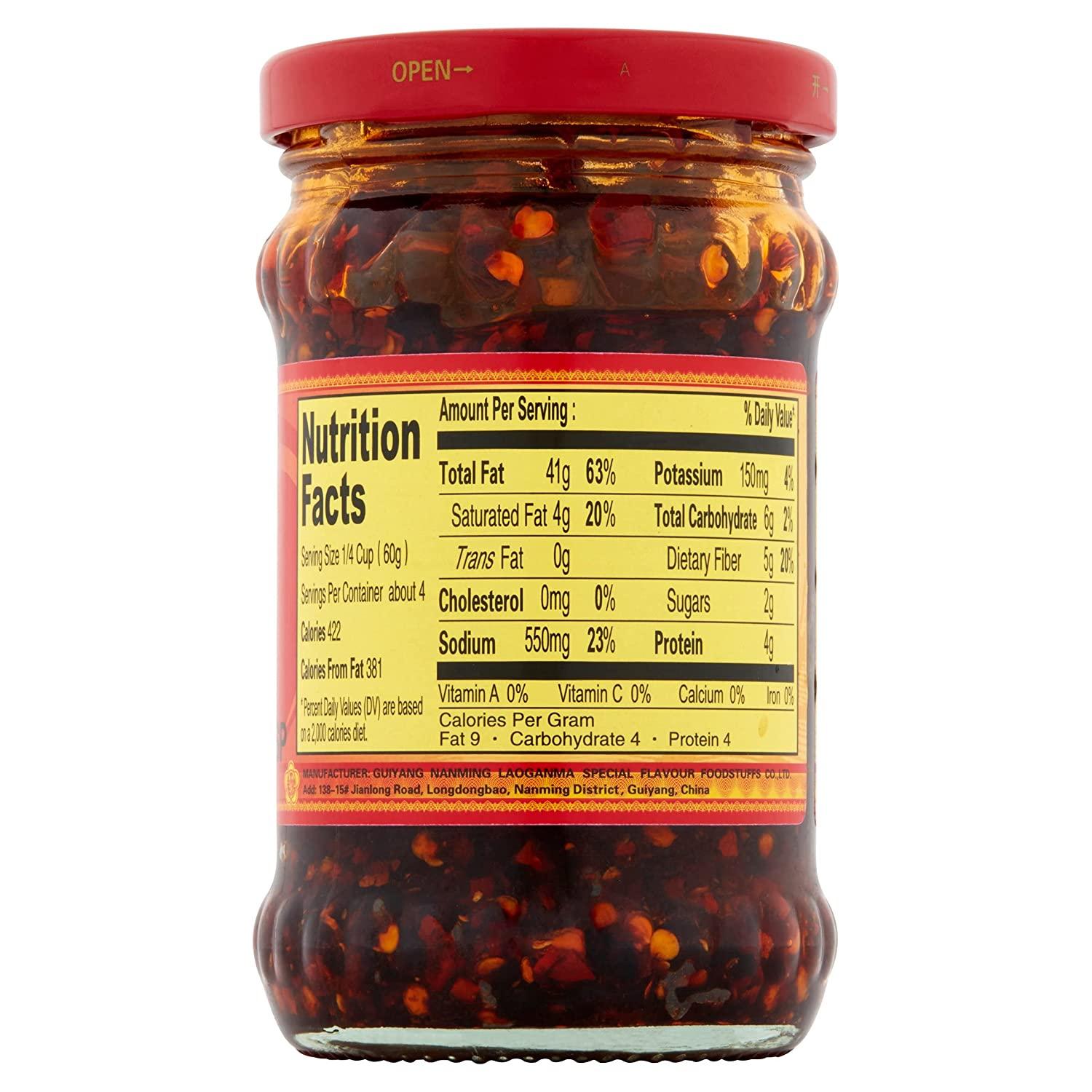 Lao Gan Ma Spicy Chili Crisp Spicy Chinese Chili Oil Hot Sauce with