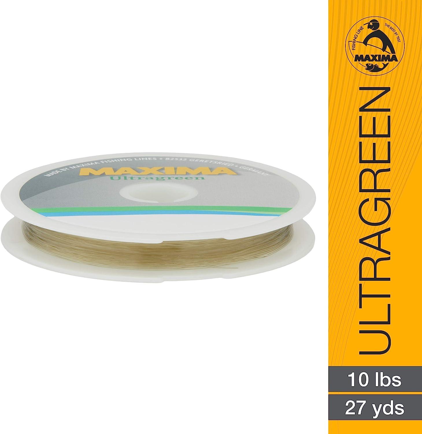 Maxima Fishing Line Leader Wheel, Ultragreen 10pound/27yard