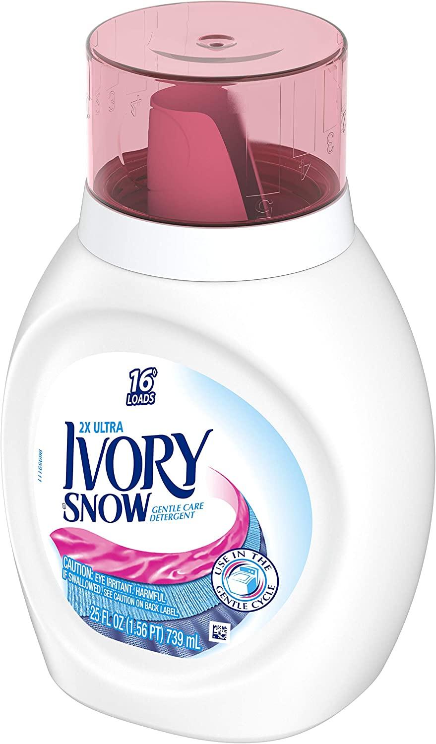 Ivory Snow Liquid Laundry Detergent 25oz, 16 Loads