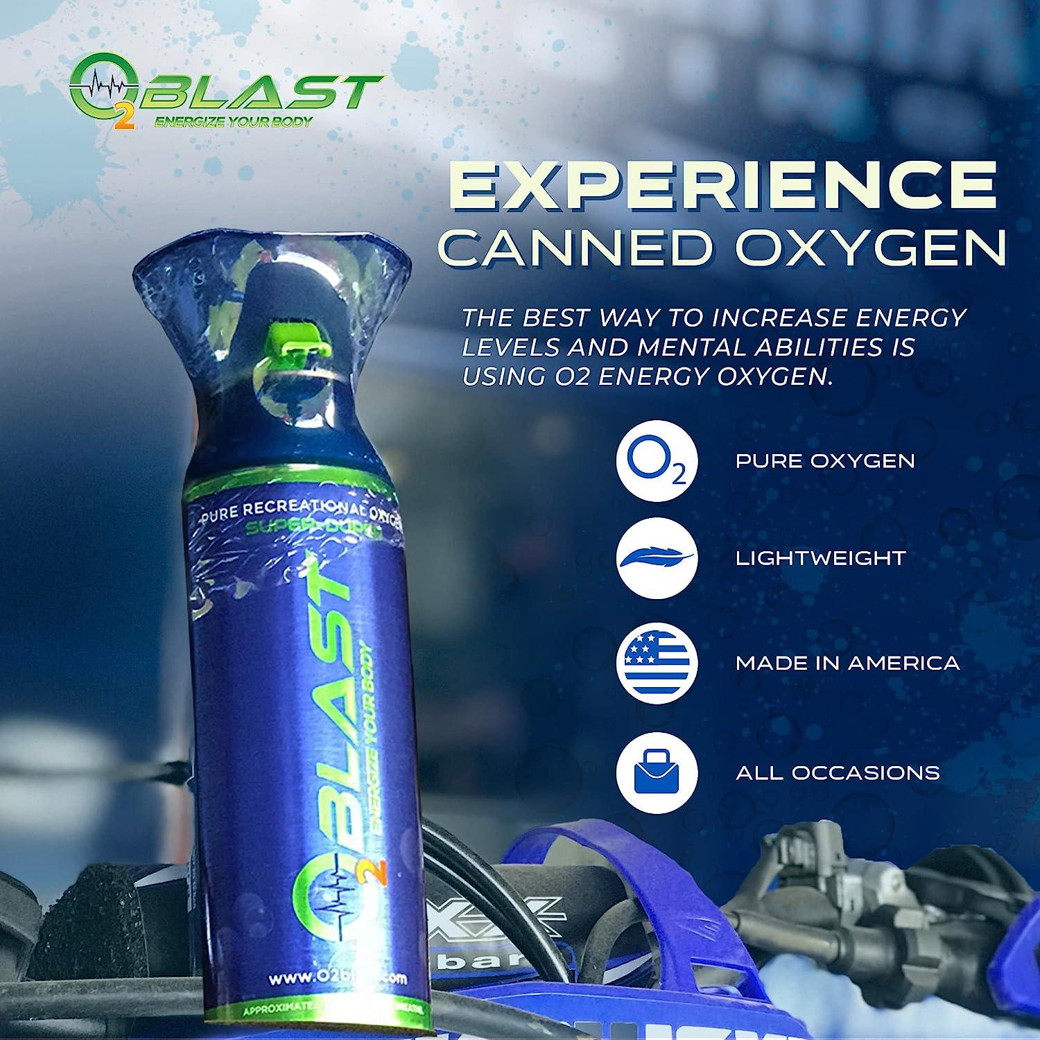 O2 Blast Super Duper 10 Liter Single Can, 99.7 Pure Oxygen