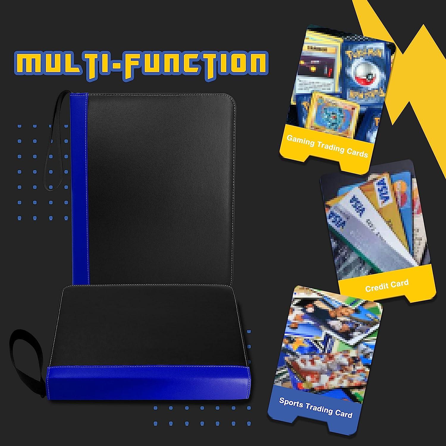 CLOVERCAT Waterproof Trading Card Binder - 720 Double-Sided Pocket Album  for Pokmon, Yugioh, MTG and Other TCG - Expandable Display Holder (Dark  Blue Edge, Black) | Buy Now with Express International Delivery |  GoSupps.com