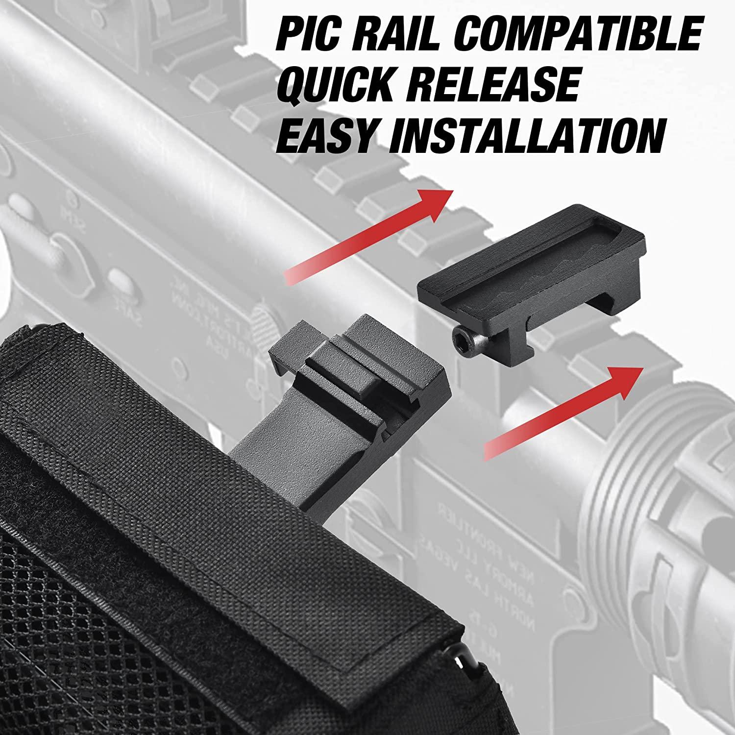 GLORYFIRE Pic Rail Brass Catcher with Heat Resistant Mesh and Zippered