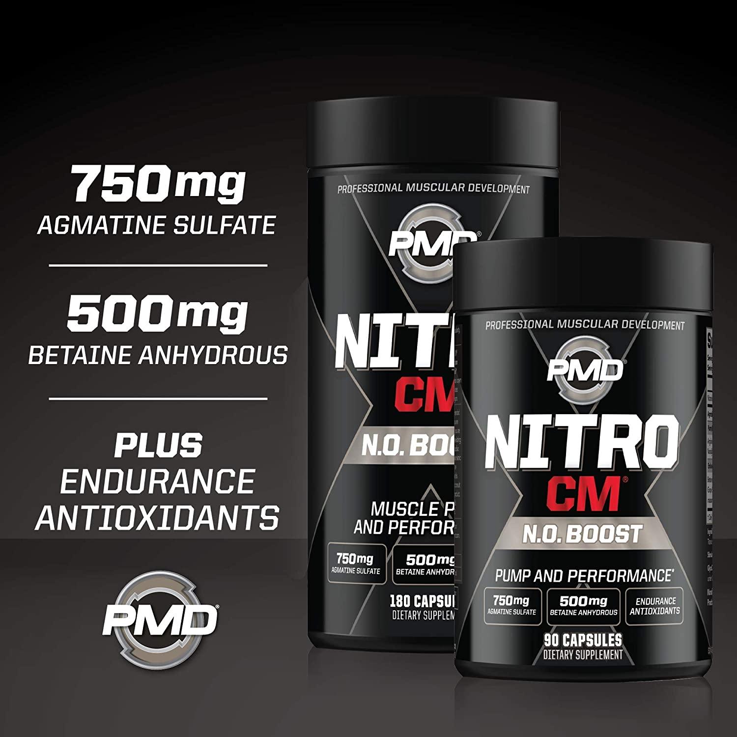 PMD Sports Nitro cm Nitric Oxide with Agmatine Pre Workout Supplement