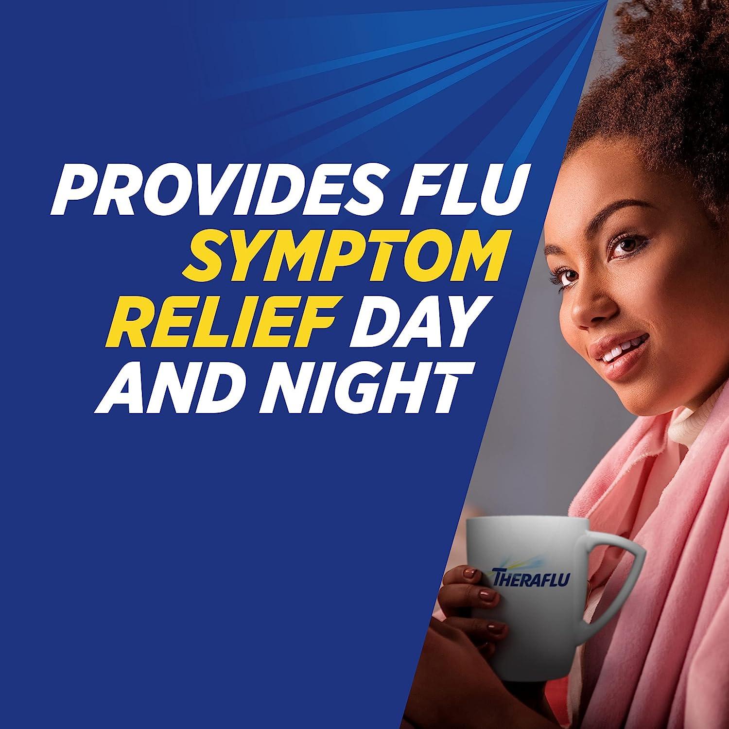 Theraflu Max Strength Daytime and Nighttime Flu Symptom Relief with