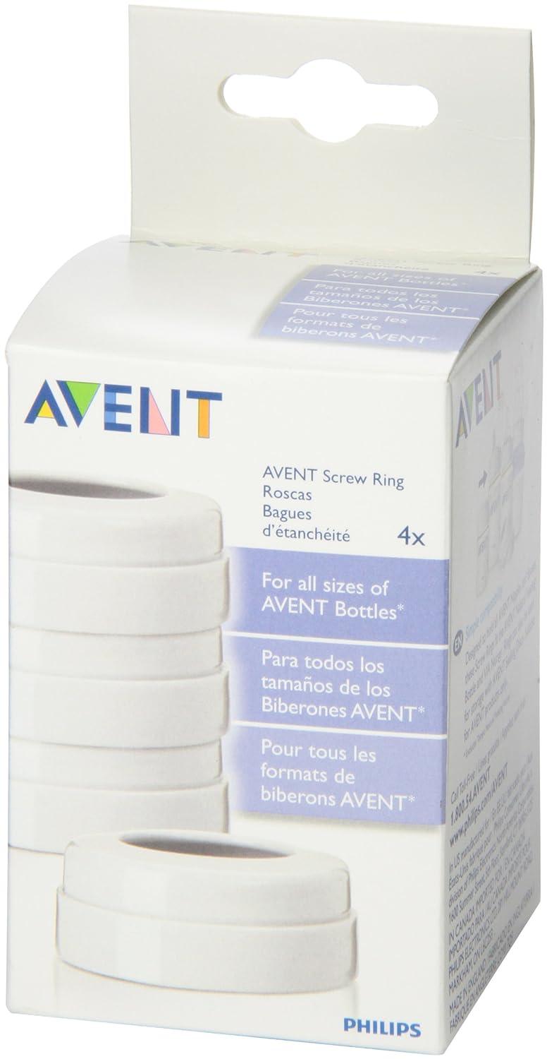 Philips AVENT BPA Free Classic Bottle Screw Rings 4Pack